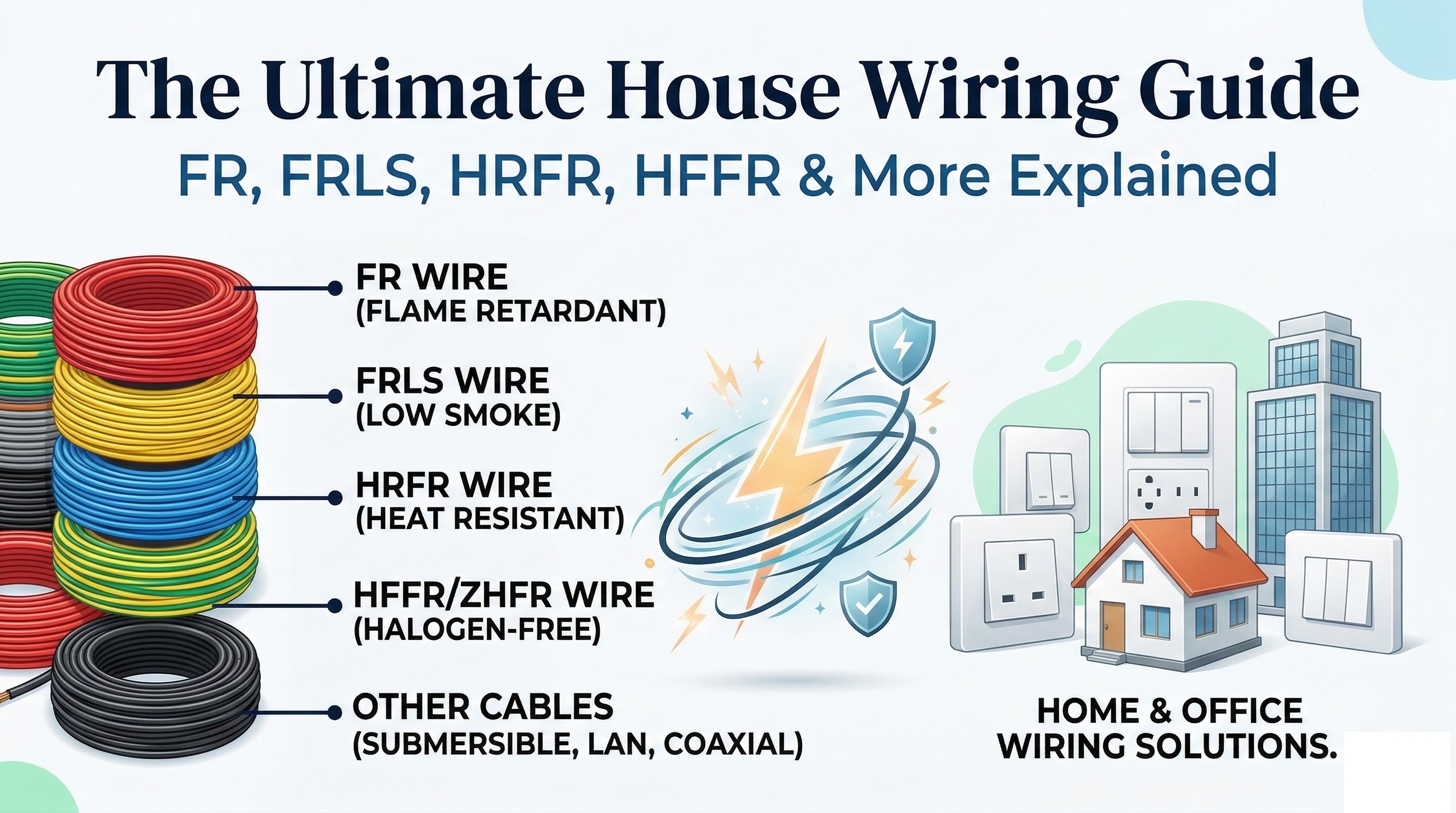 How to choose the right wires for your home or office? | Rastogi ...